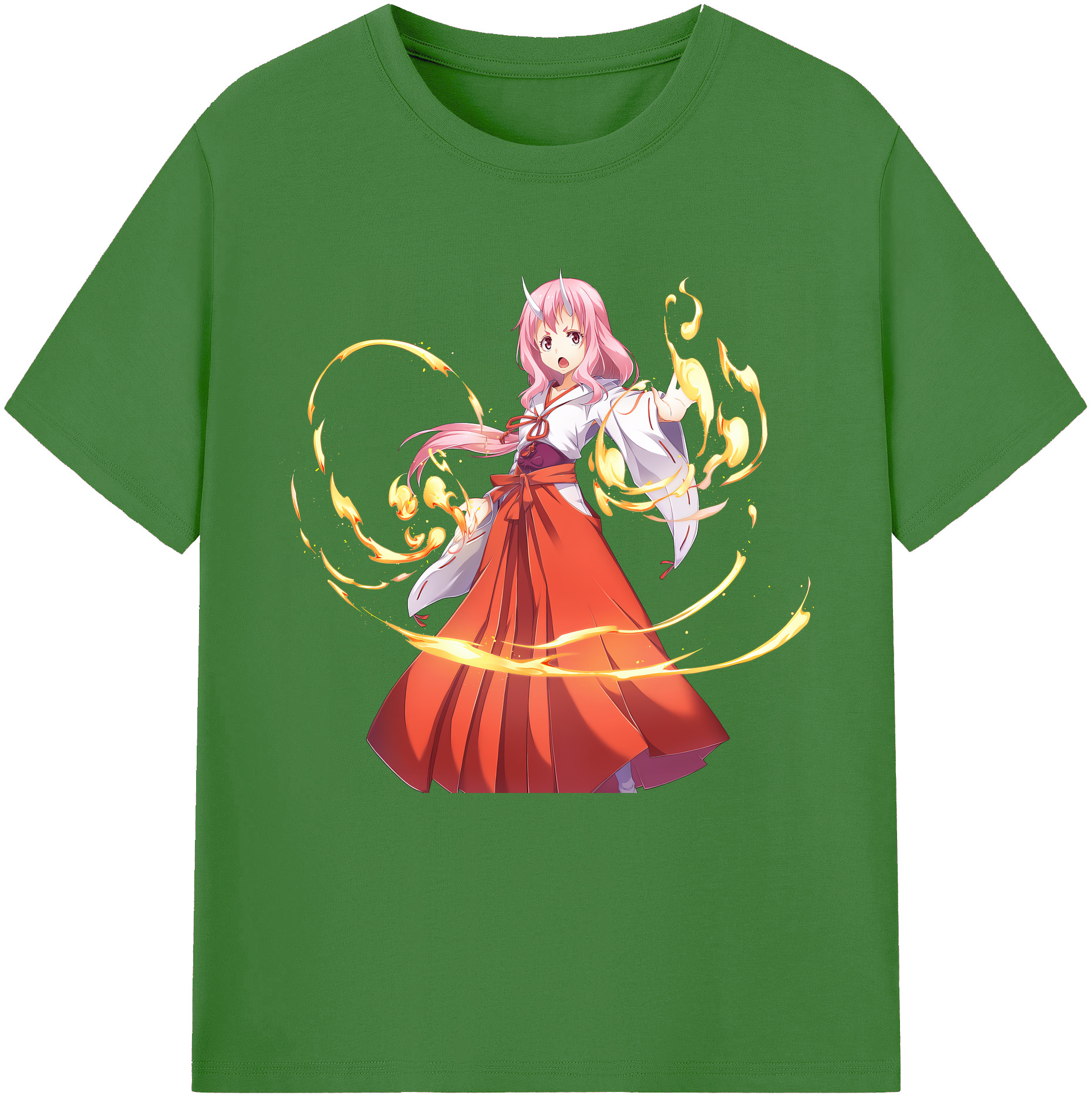 （画像用） 転スラ Regarding Reincarnated to Slime レディースカジュアルプリントTシャツ（綿100％）